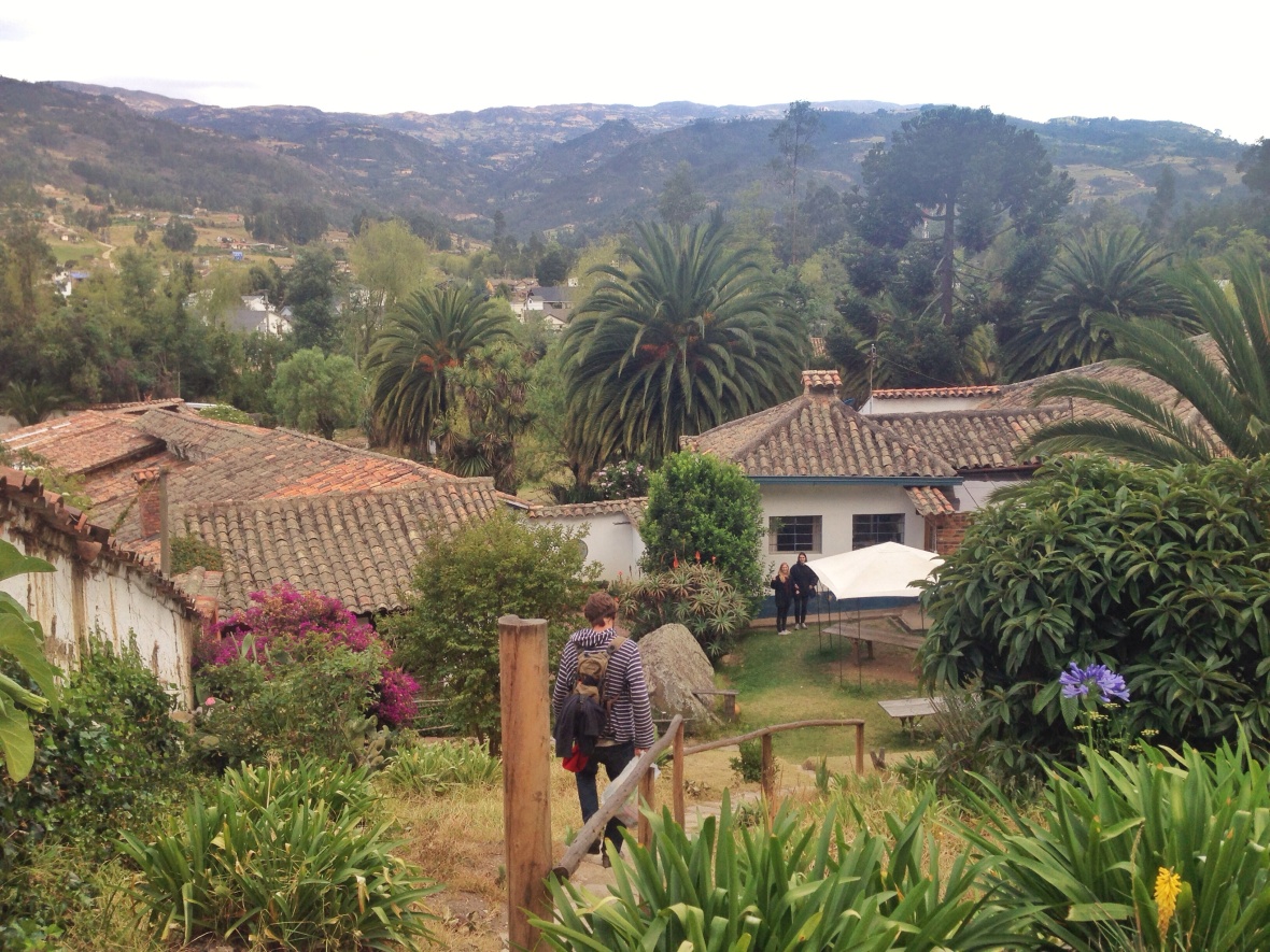 To see Laguna de Tota, we first headed to Sogamoso - a town outside of the area. We stayed on a bautiful farm called Finca San Pedro where we could camp in the back for about $4 a day.