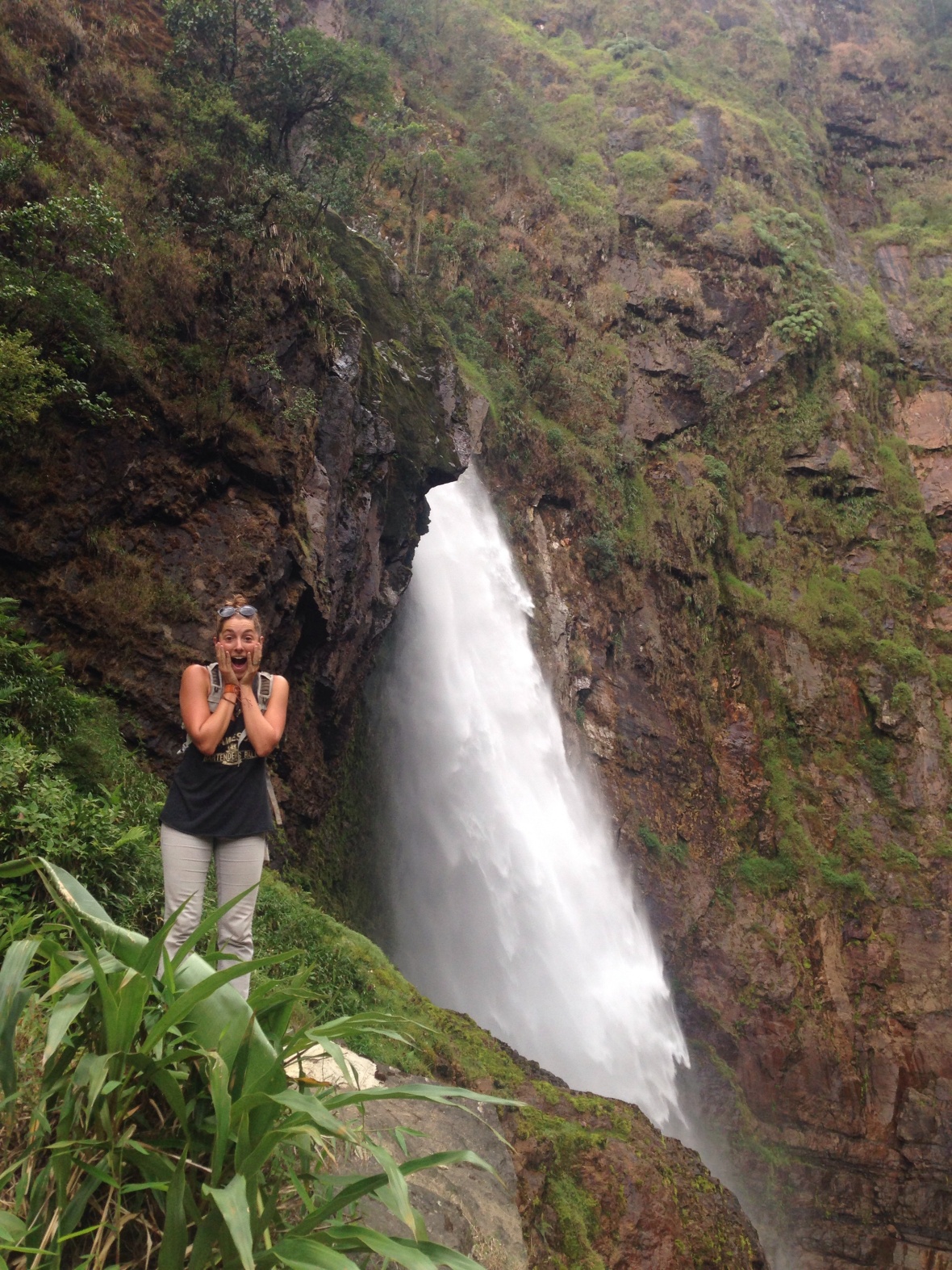 When we finally got to the waterfall, we realized just how huge and epic it was...